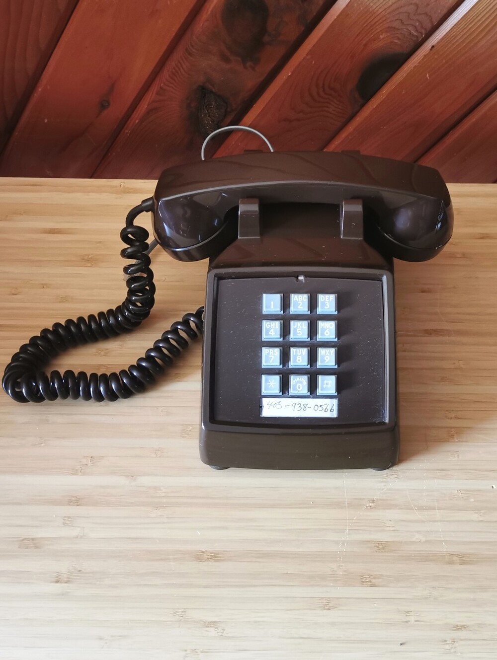Vintage Northern Electric Brown Push Button Telephone Made in Canada